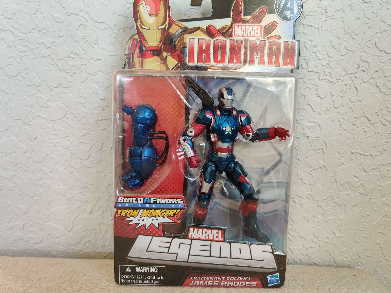 Lieutenant Colonel James Rhodes Marvel Legends Iron Monger BaF RARE
