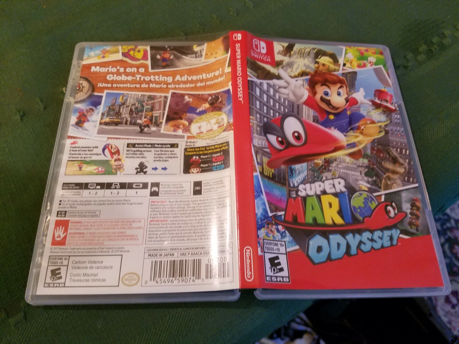 Nintendo Switch Super Mario Odyssey Video Game BOX ONLY w
