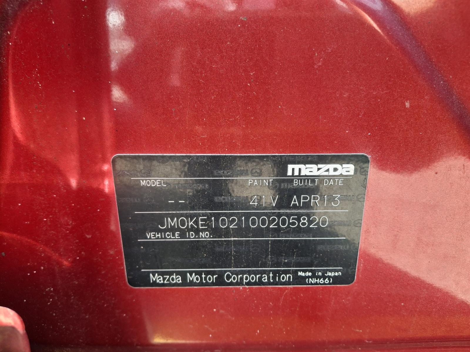 2013 Mazda Cx5 2012-2014 RIGHT DOOR MIRROR KE NON BLIND SPOT MONITOR TYPE 02/12-11/ image 7