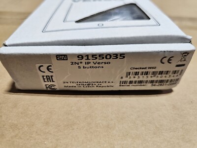 2N 5-Buttons Module, Quick Dial Buttons for IP Verso 9155035