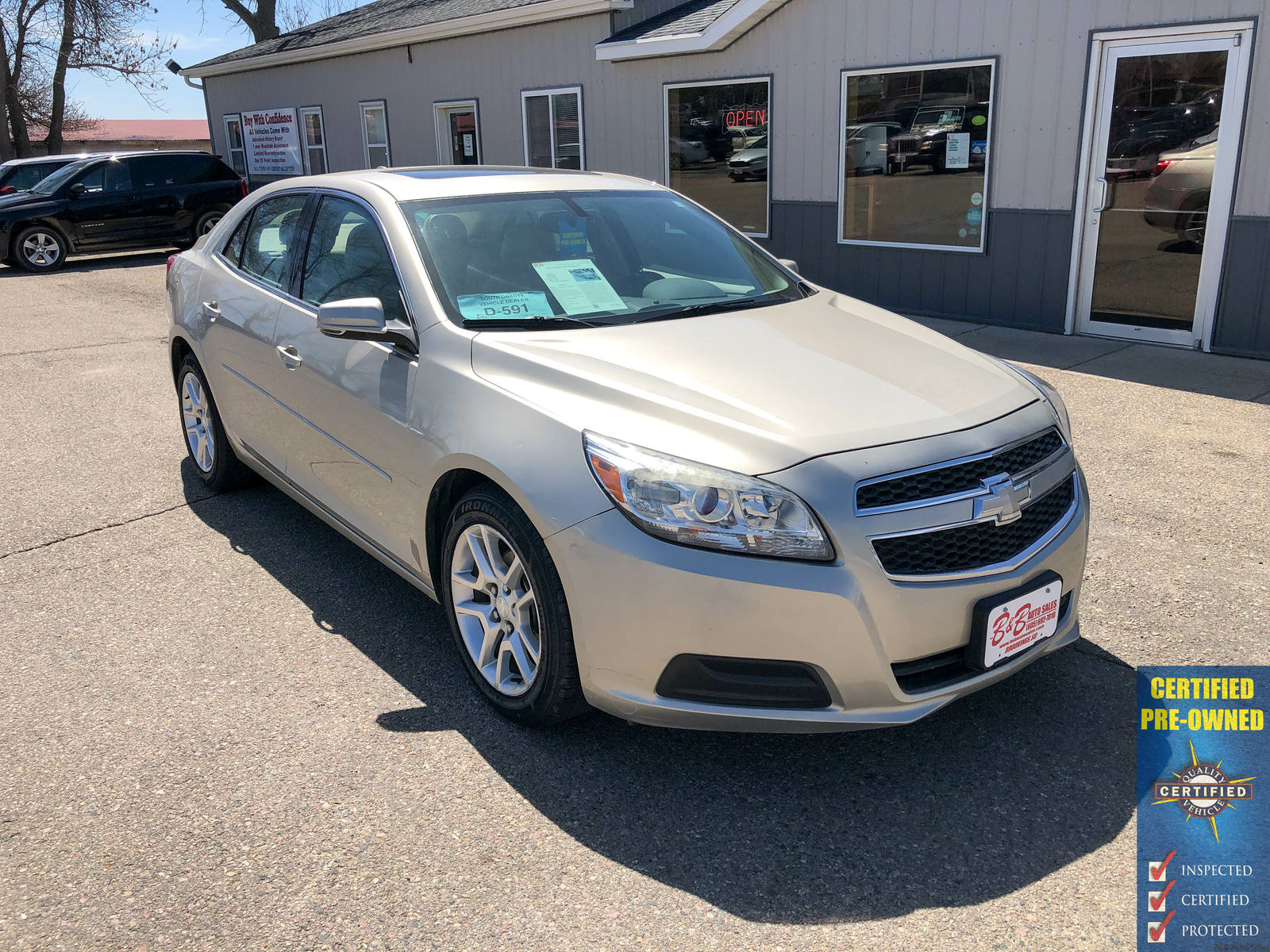 2013 Chevrolet Malibu 1lt 86142 Miles Champagne Silver