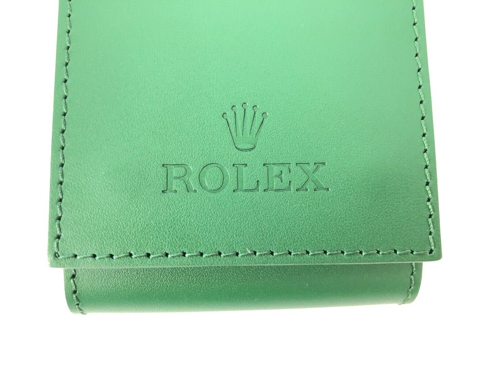 Rolex Travel Case Leather Green Unused Watch Novelty ROLEX