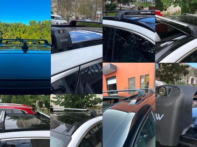 For Kia Telluride 2020-Up Roof Rack Cross Bars Metal Bracket Flush Rail Alu Silv