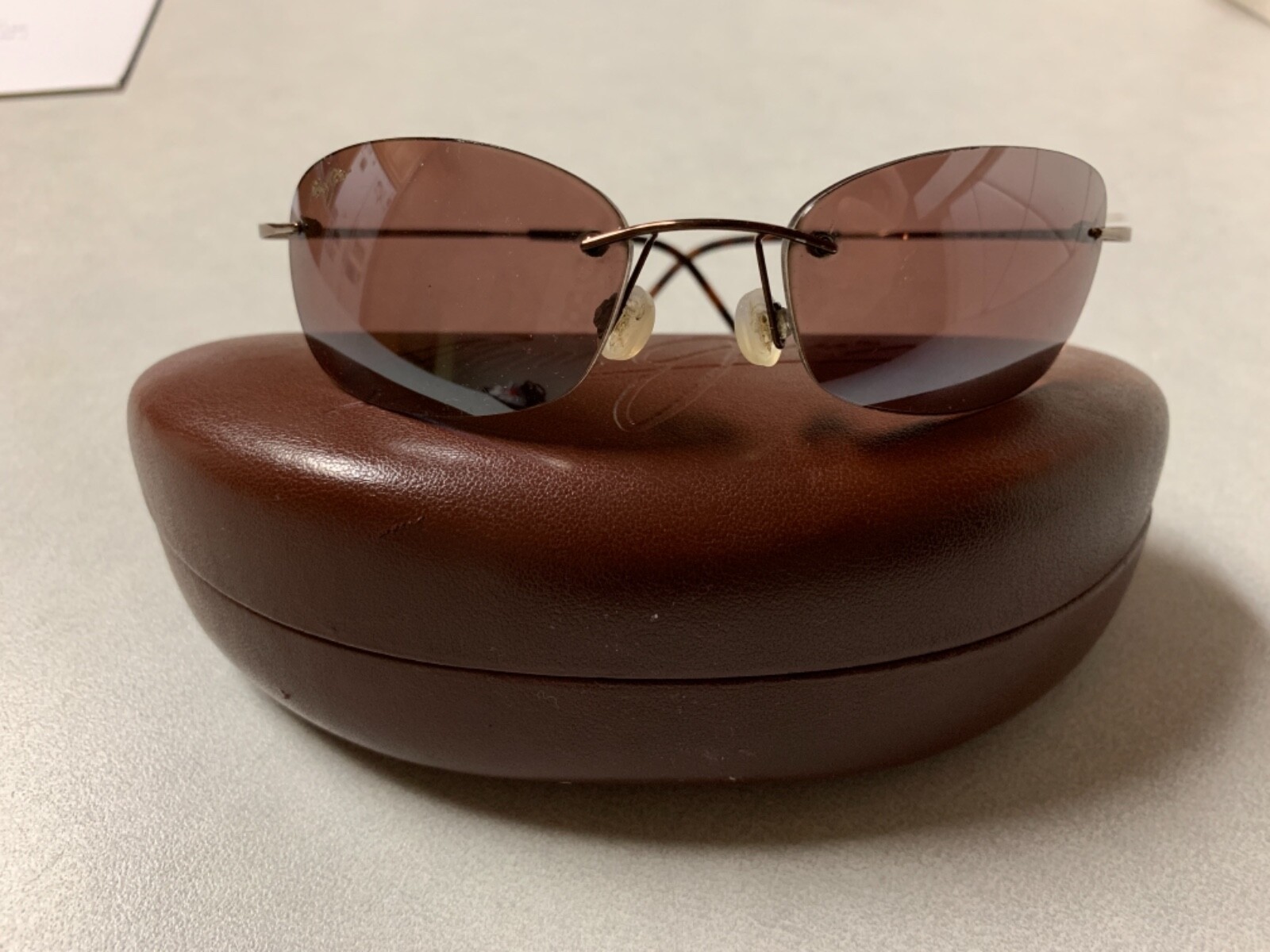 Maui Jims Wailea 503-23 Maui Sport Frameless Sunglasses with Hard Case