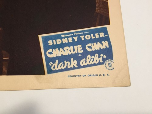 Original Charlie Chan - Dark Alibi Lobby Card #2 Sidney Toler Mantan Moreland