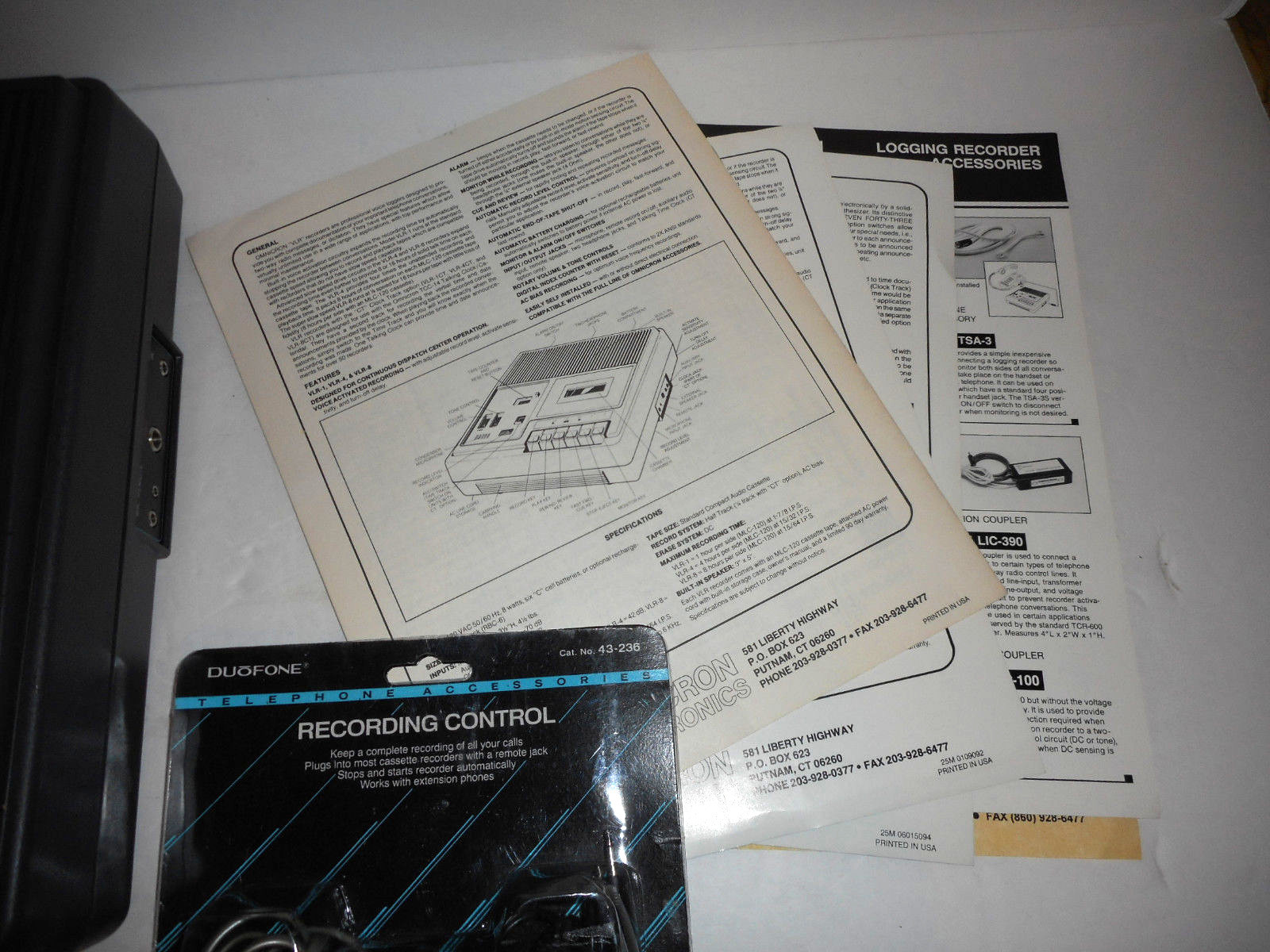 OMNICRON ELECTRONICS VOICE LOGGING RECORDER VLR-8    **LQQK**