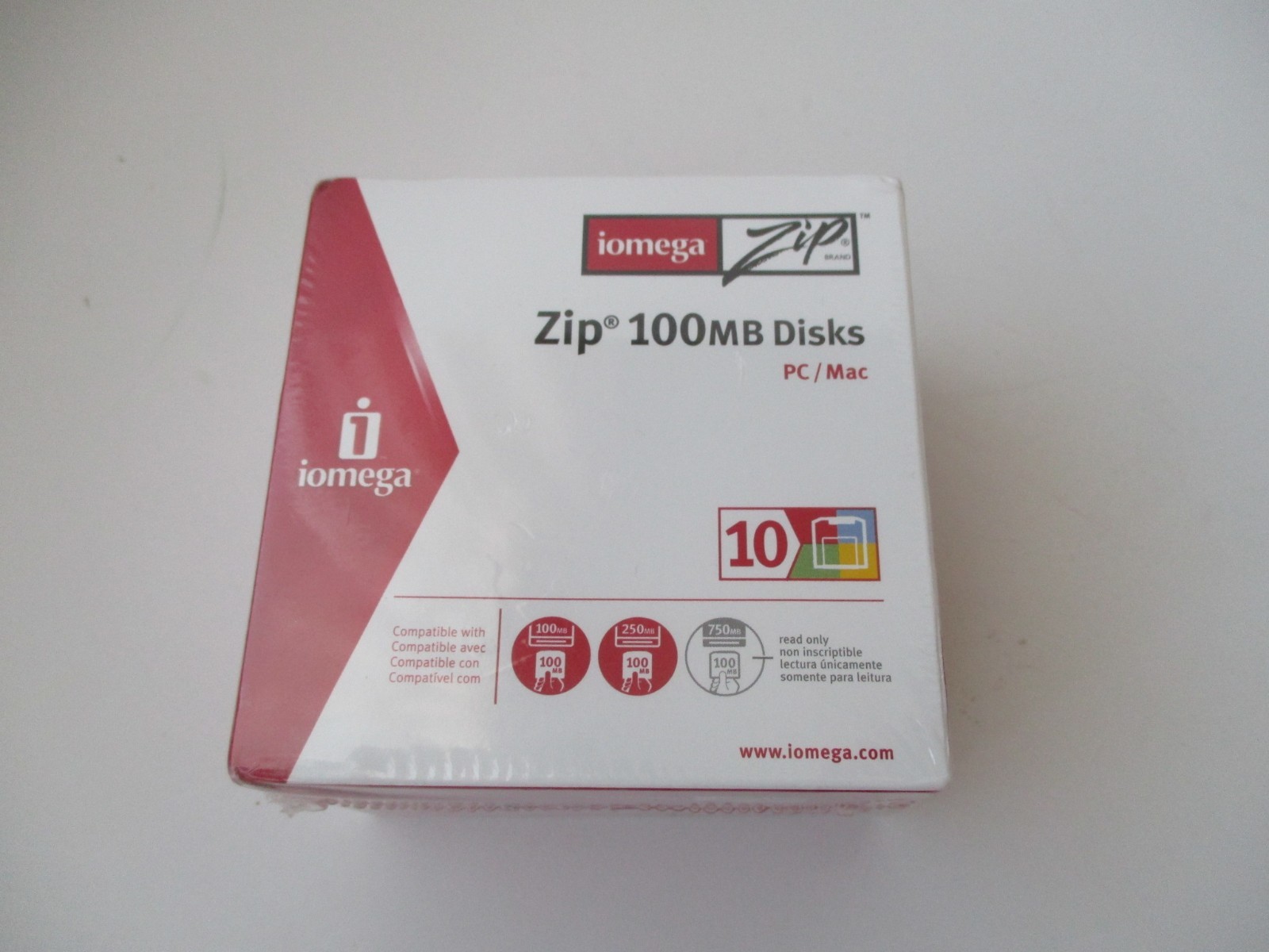 10 Iomega PC/Mac Zip 100mb Disks Brand new sealed