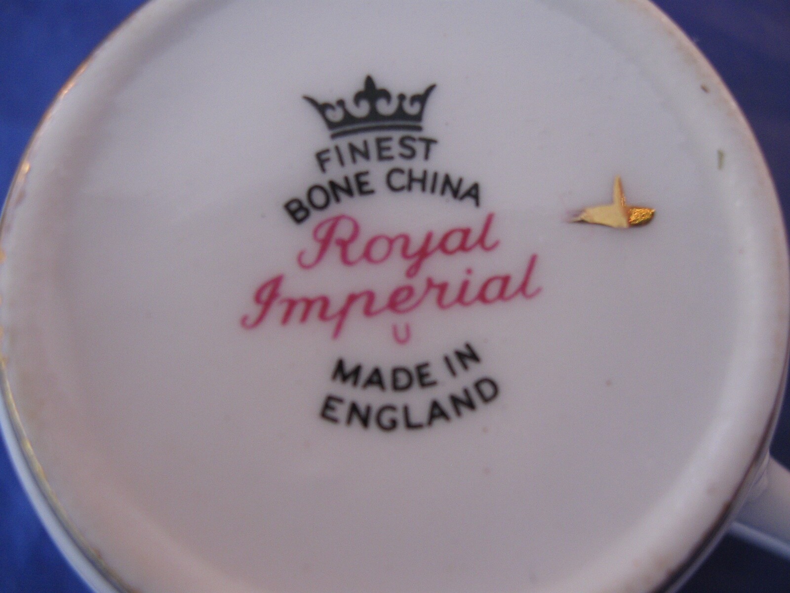 Vintage Royal Imperial Tea Cup and Saucer - Finest Bone China - England