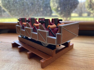 3D Printed Roller Coaster Car - Intamin Wooden Coaster Car inspired by El Toro