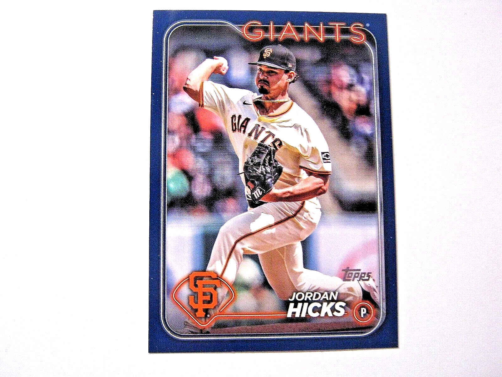 Jordan Hicks 2024 Topps Update Royal Blue Parallel Card #US