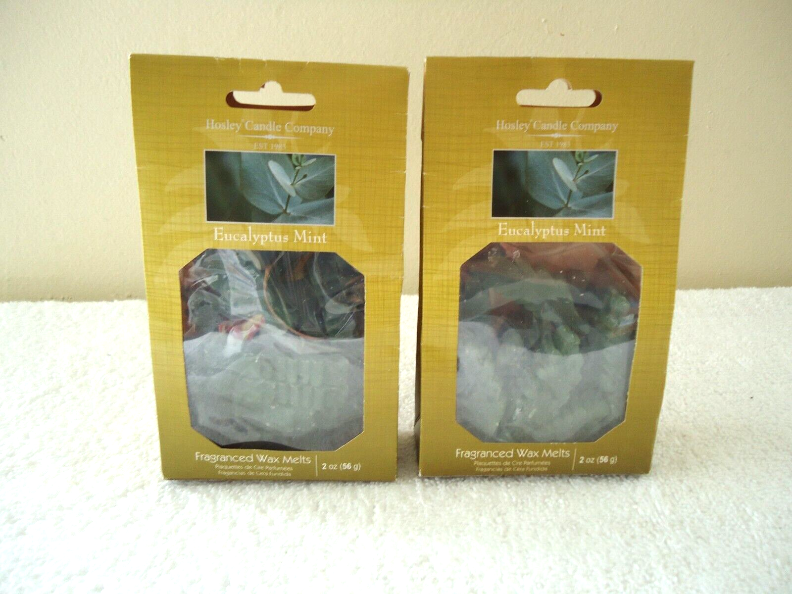 " NIP " Lot Of (2) 2 Oz.Packs Of Hosley Candle Co.Eucalyptus