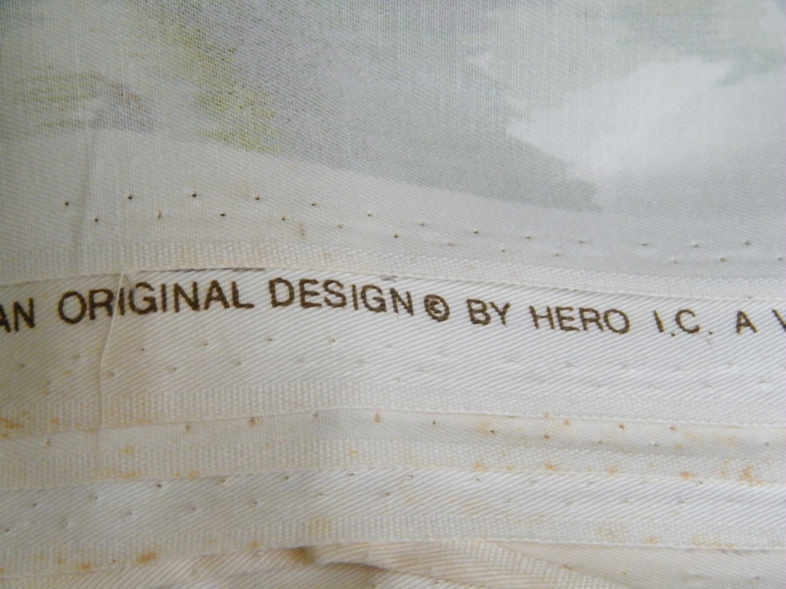 Vintage Original Design by Hero IC Vat Color Screen Print Fabric 10 yards by 50