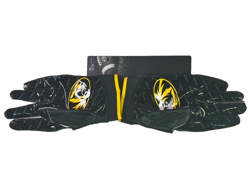 Nike Superbad 6.0 NCAA Team Missouri Tigers Football Gloves