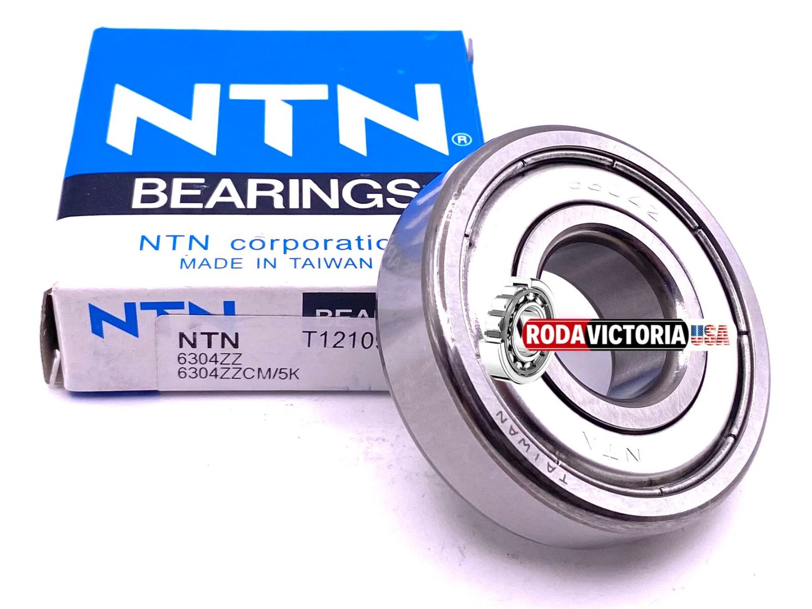 NTN 6304 ZZ Deep Groove Ball Bearing, Metal Shielded 20x52x15 mm