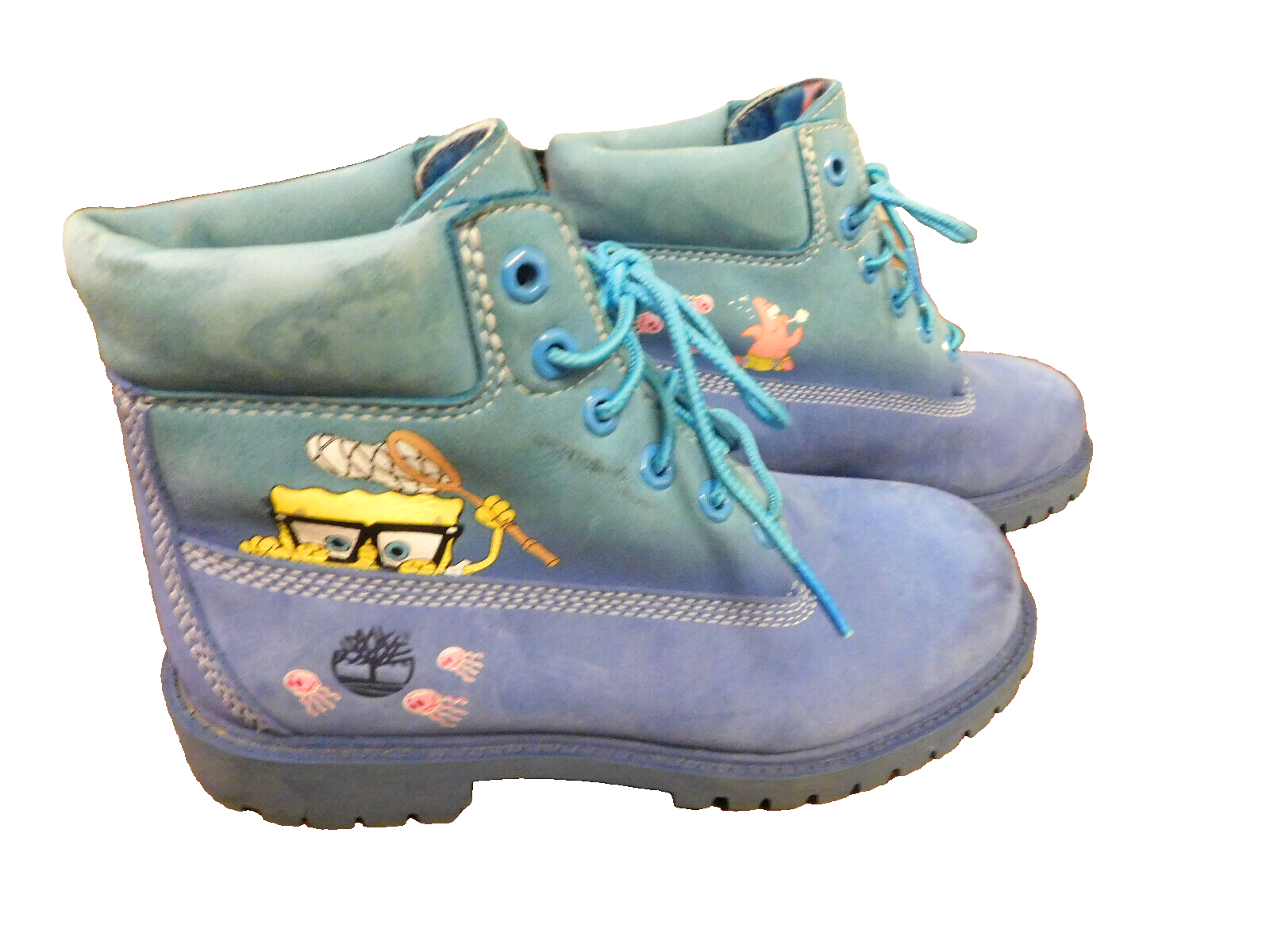 timberland boots spongebob blue