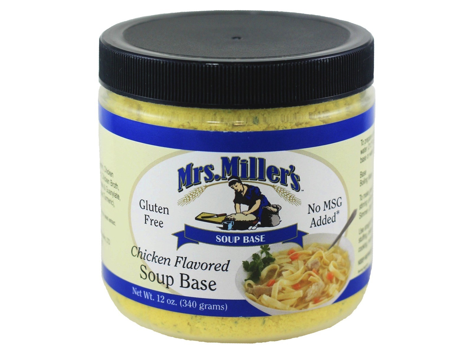 Mrs. Millers Homestyle Chicken Soup Base, 2 Jars / Gluten Free, No MSG