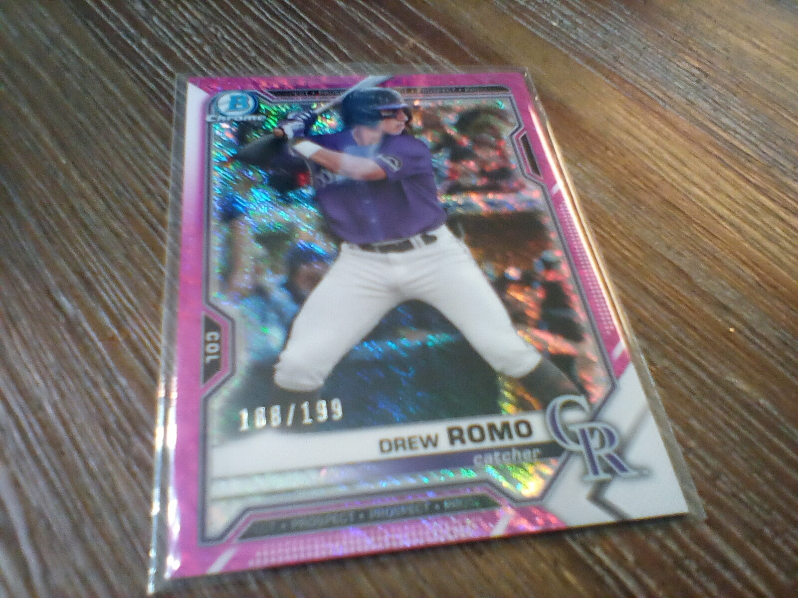 2021 Bowman Chrome 188/199 Fushia Shimmer PARALLEL #BCP-126
