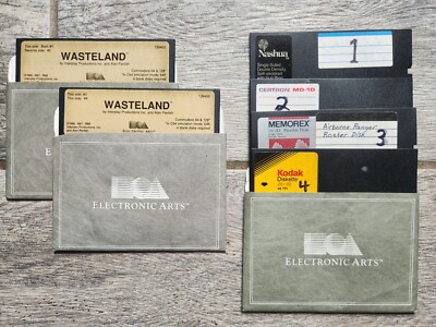 WASTELAND for the Commdoore 64 C64/128, Loose Disks + Backups, Fully Tested!