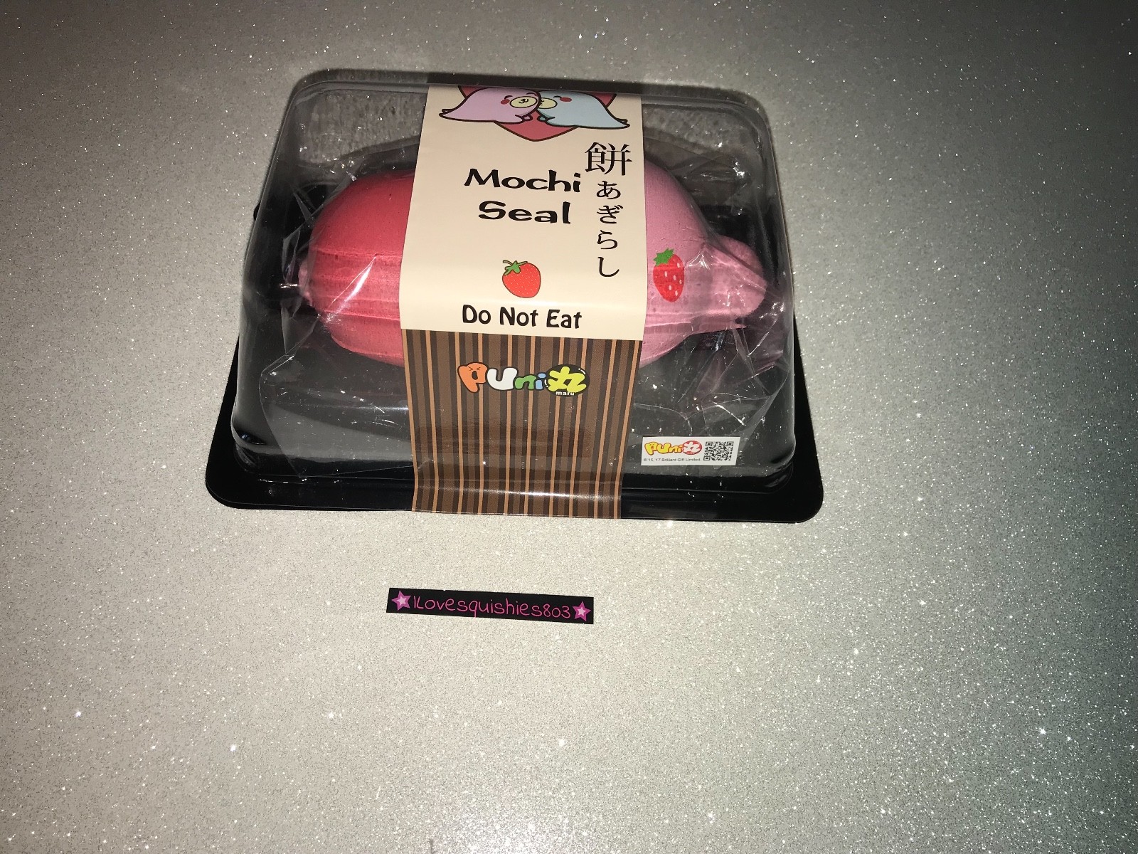 JUMBO Strawberry slow rising Puni Maru Mochi Seal Squishy scented Kawaii Squeeze