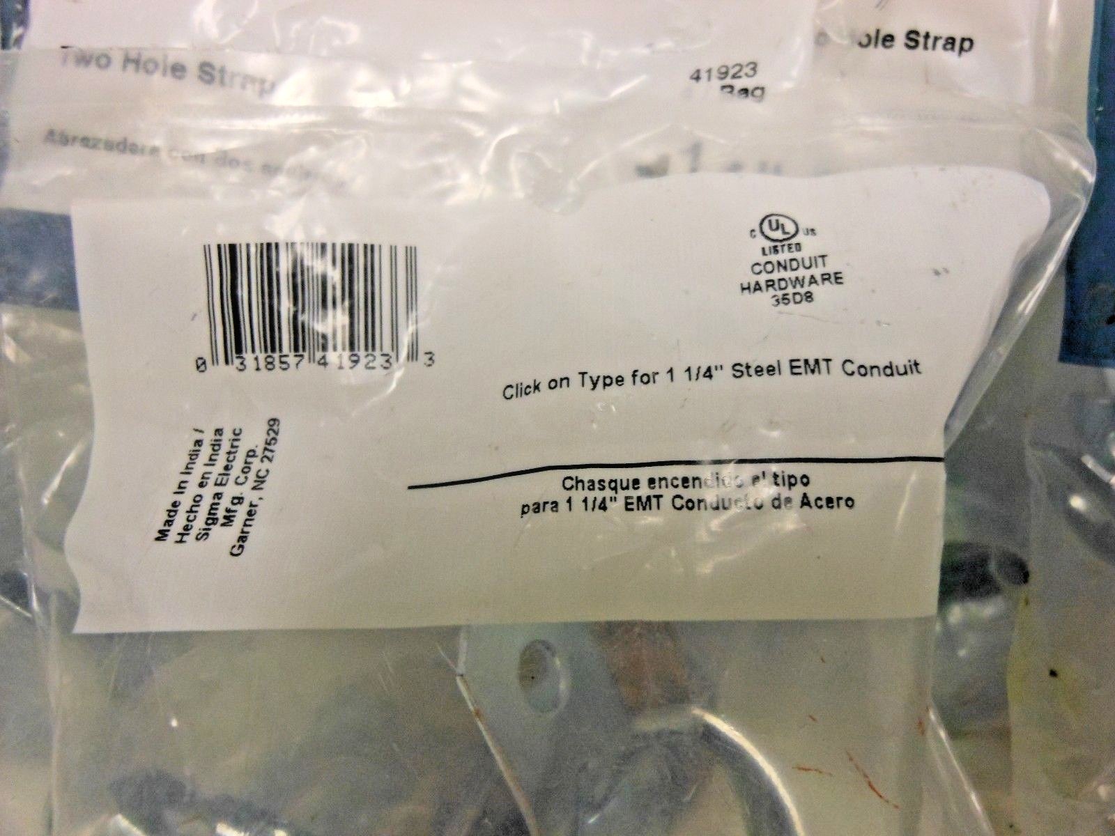 Lot of 7 Pro Connex Sigma Electric 41923 Gampak 4-Pack 1 1/4-in EMT Straps Q2 G4