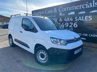 2021 Citroen Berlingo 1.5 BlueHDi 1000Kg Worker 75ps SMALL PANEL VAN 54K FSH AIR