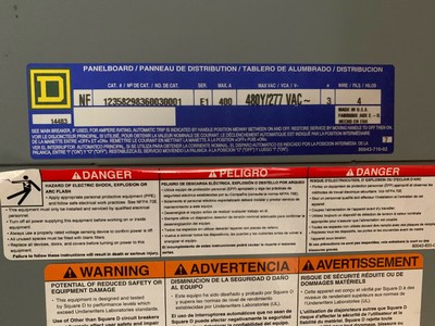 Electrical Panels & Boards - 400 Amp Panel Main Breaker Panel
