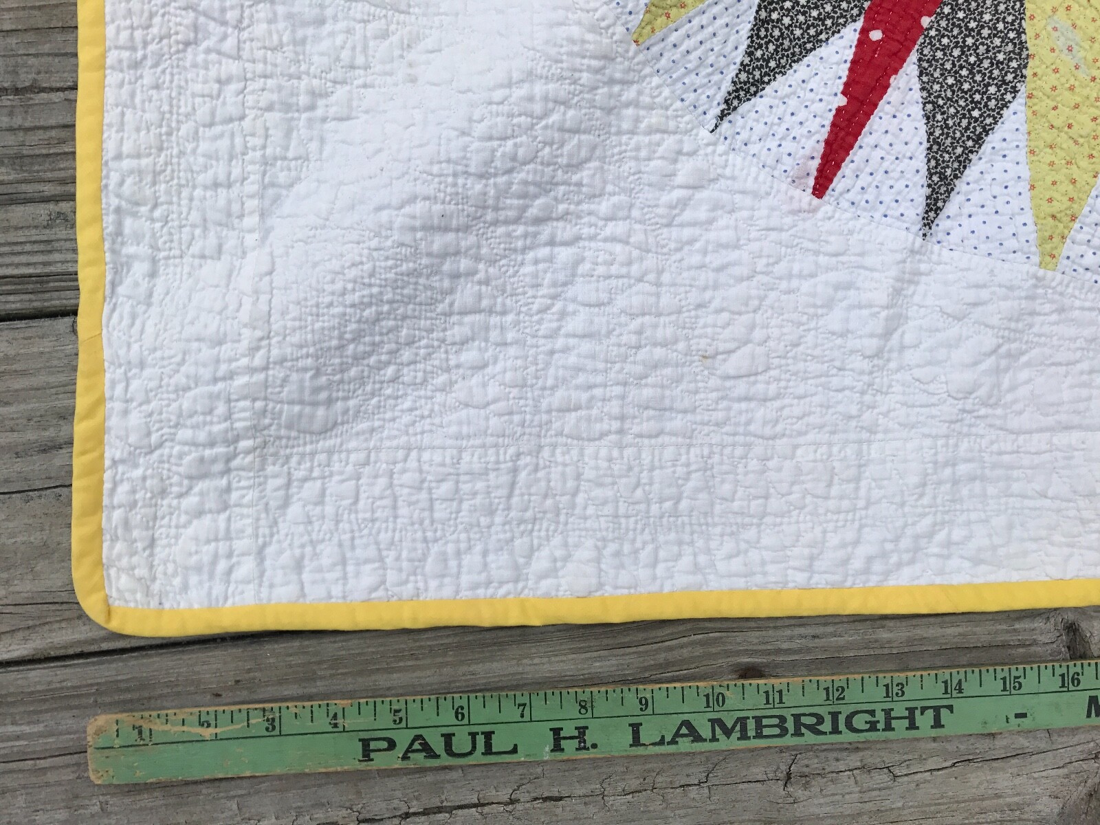 Antique Mariners Compass Quilt Red Black Mustard and White Star GRAPHIC!!