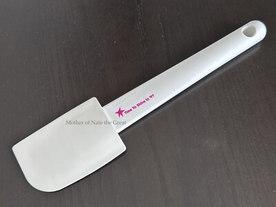 TUPPERWARE SILICONE Double Sided Spatula USA Vintage 3291 White 11''  NOS