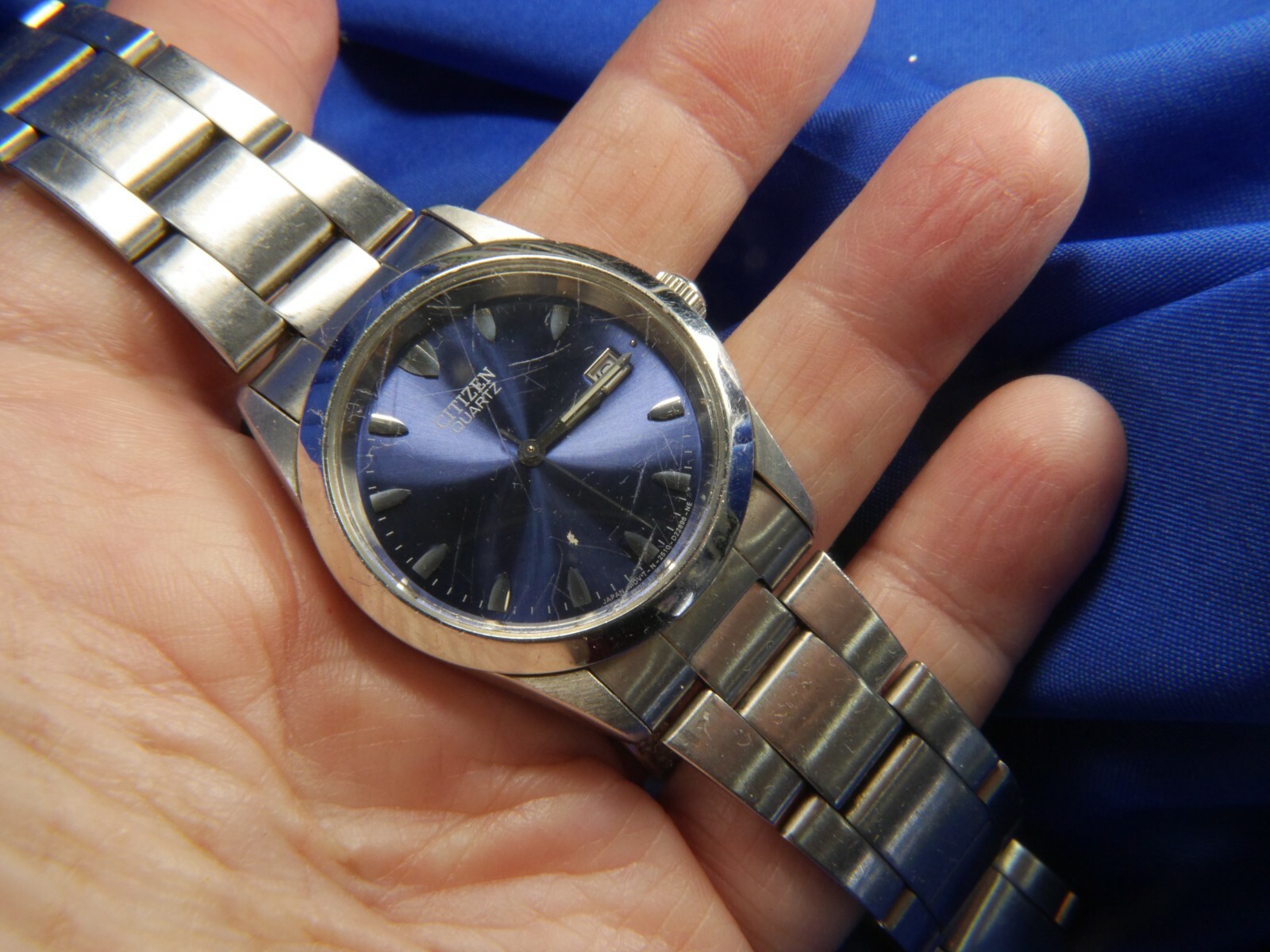 CITIZEN N 2510 D22896 NE 671153 SILVER TONE DEPLOYANT band