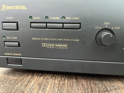 Emerson Stereo Amplifier HT-200 Dolby Pro Logic Surround Vintage-No Remote