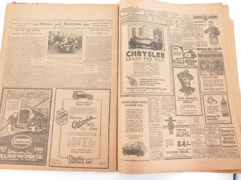 .RARE 1925 “THE BRISBANE COURIER” SPECIAL SHOW (EKKA) EDITION NEWSPAPER.