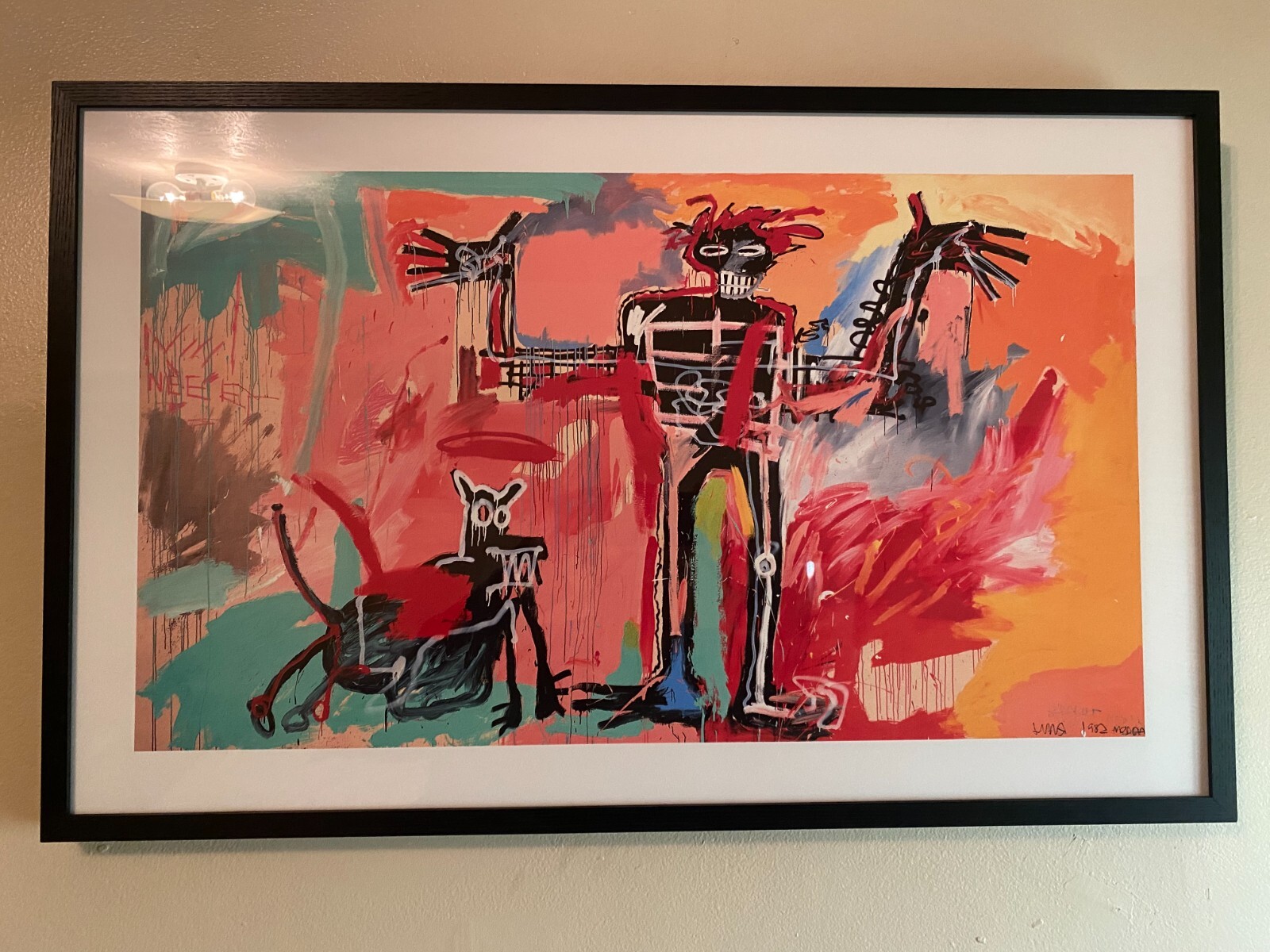 Jean-Michel Basquiat Boy and Dog in a Johnnypump (1982