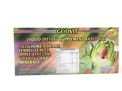 Ampolletas de Alcachofa GN+Vida Artichoke Vials 10 Day Supply FREE SHIPPING