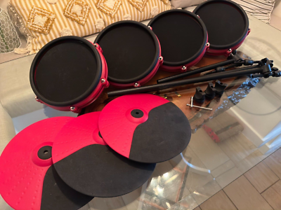 Alesis Expansion Packs Red Cymbal Drum Pads Nitro Mesh Surge Command