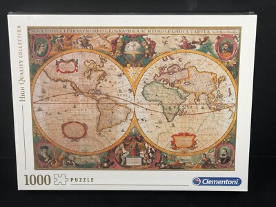 Clementoni High Quality Old Map Jigsaw Puzzle 1000 Pieces New