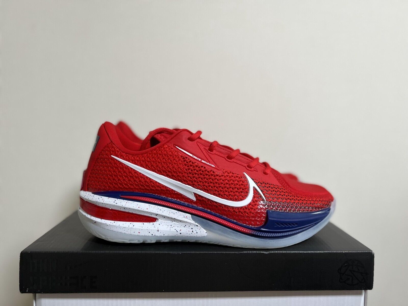 Pre-owned Nike Air Zoom G.t Red Size 8-12 Men's Cz0175-604 Sneakers