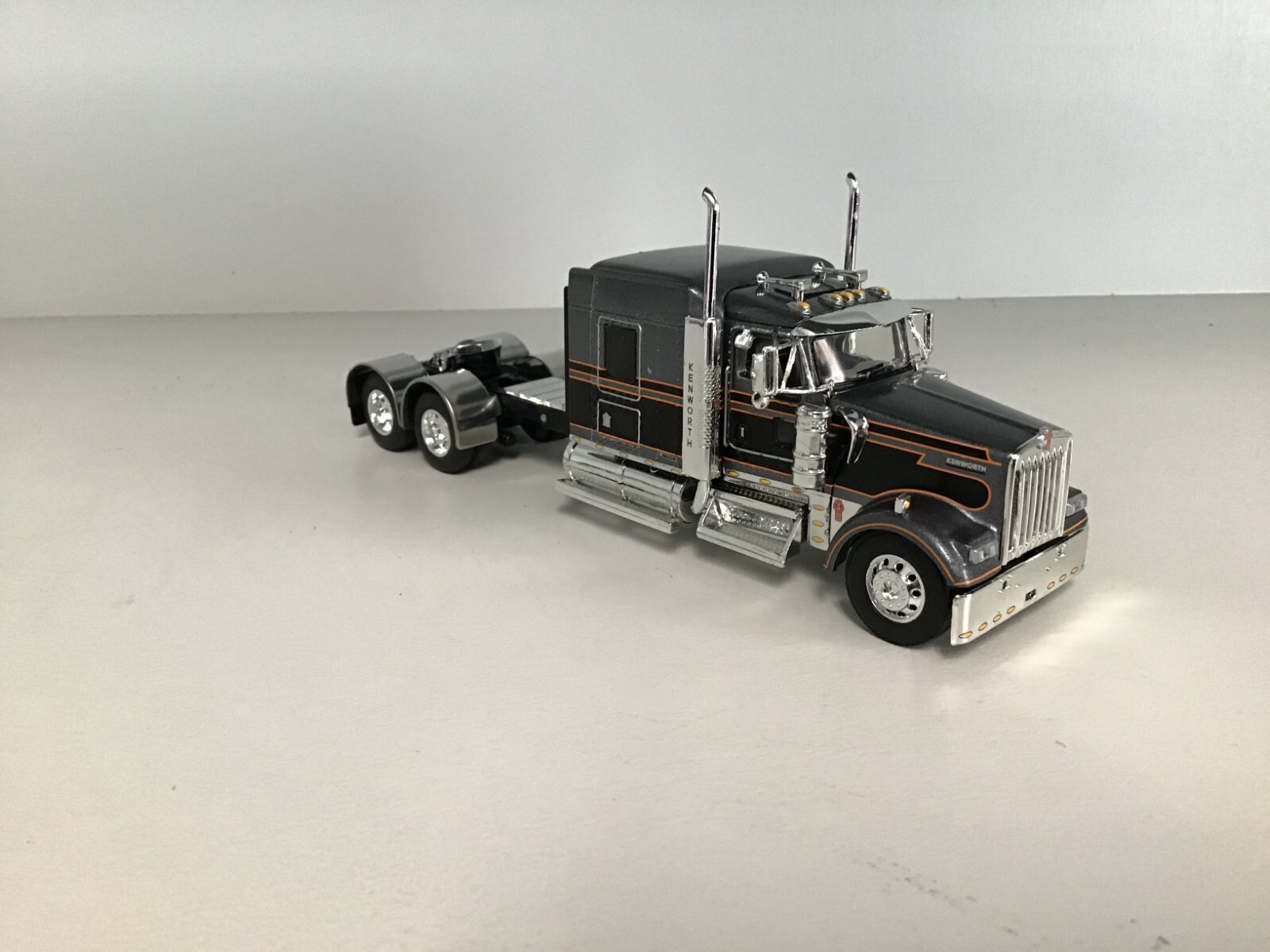 NEW DCP 1/64 SILVER & BLACK KENWORTH W900L 72
