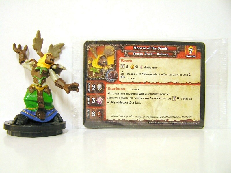 WOW WARCRAFT MINIATURES Spoils of War MINI : Morova of the Sands - RARE