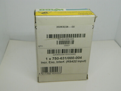 Wago IO System 750-631 / 000-004 Incremental Encoder Interface neu in OVP
