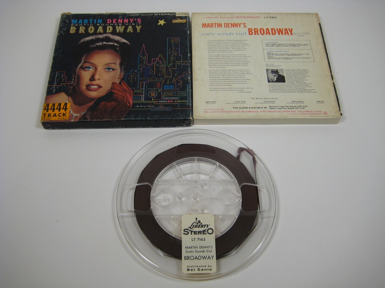 Martin Denny's Exotic Sounds Visit Broadway- Liberty Stereo 4 Track Tape