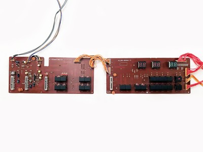 KORG DW-8000 Synthesizer 2-Top Panel Switch Boards Assembly. Works Great !