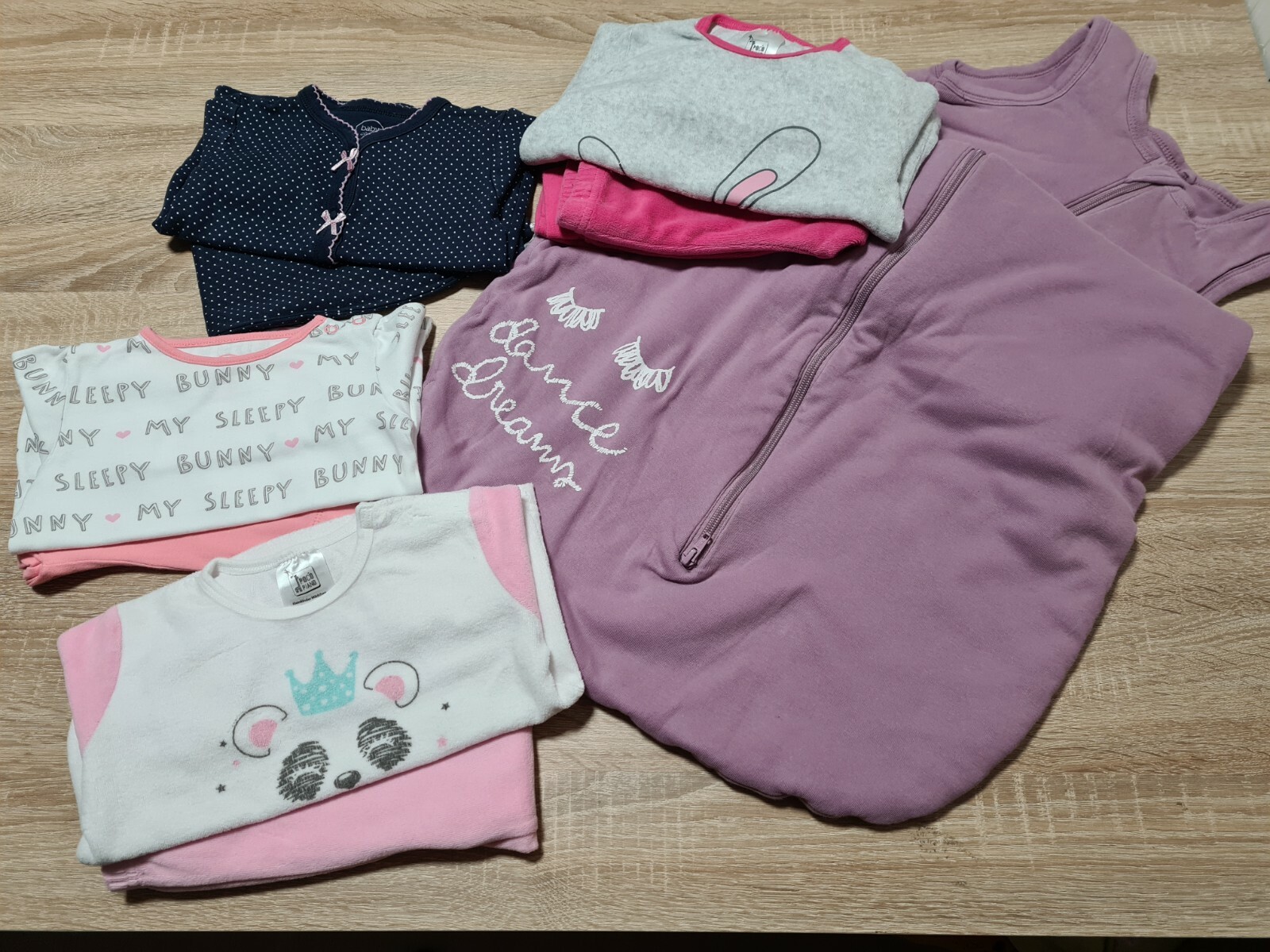 BABY  SCHLAFANZUG PAKET GR. 86 MÄDCHEN