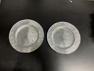 Red Pomegranate Tree of Life Platinum Dinner Plate Set of 2 NEW without Box