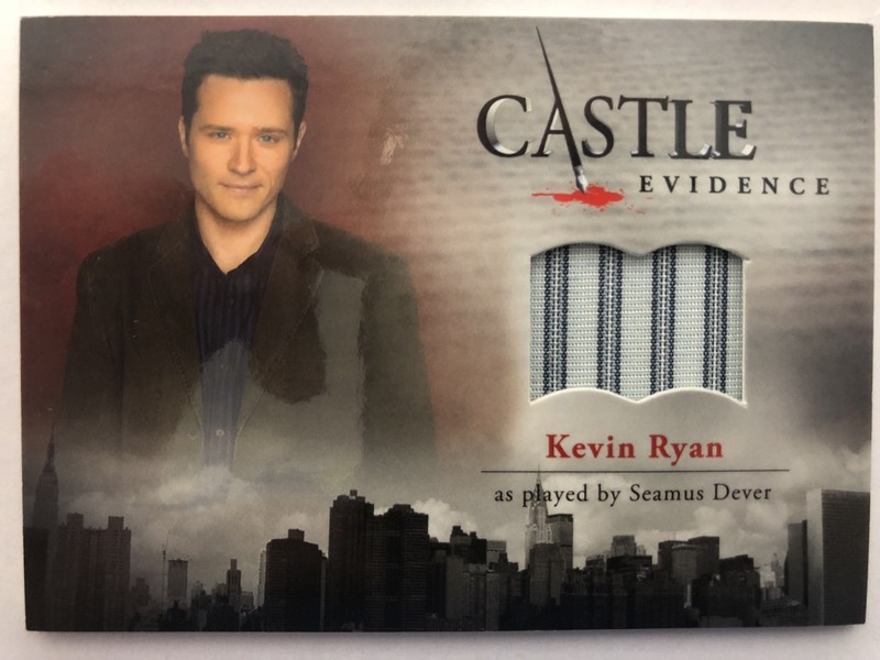 CASTLE Seasons 1 & 2 Cryptozoic : Seamus Dever KEVIN RYAN M26 Wardrobe