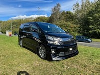 2013 TOYOTA VELLFIRE, 2.4, Black, GOLDEN EYE, 7 SEATER, HALF LEATHER, ULEZ FREE