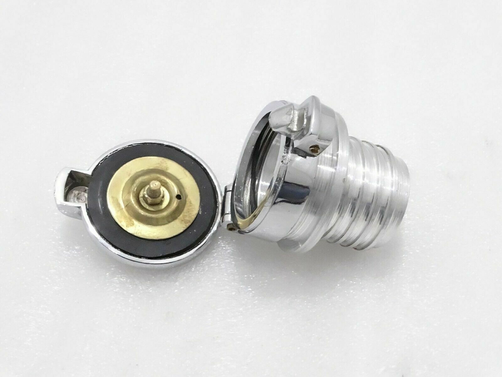 2'' MONZA Flip up Fuel Tank Cap Alloy & Neck For Norton BSA TRIUMPH