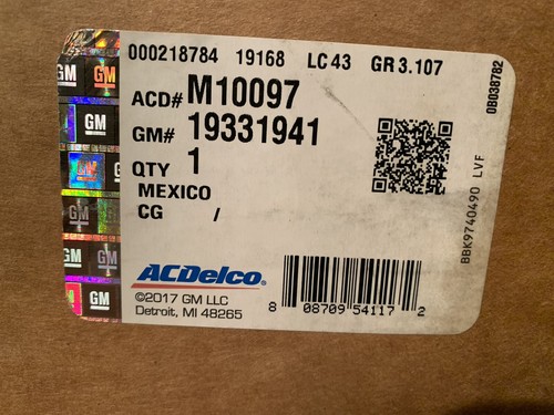 19331941 GM ACDELCO M10097 NEW GENUINE ORIGINAL FUEL PUMP