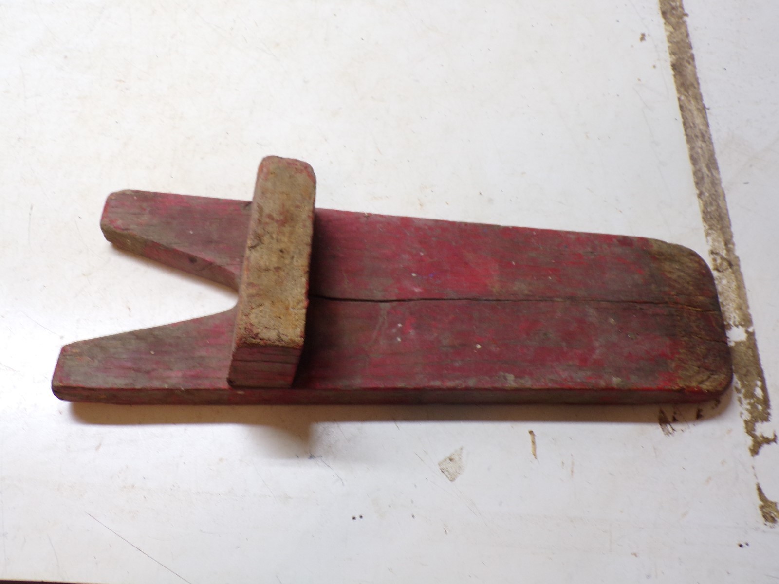 Primitive Old Wood Boot Jack from Kansas Ranch