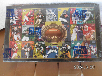 1993 Skybox Premium Football Factory Sealed Box 36 Packs 10 Cards Each