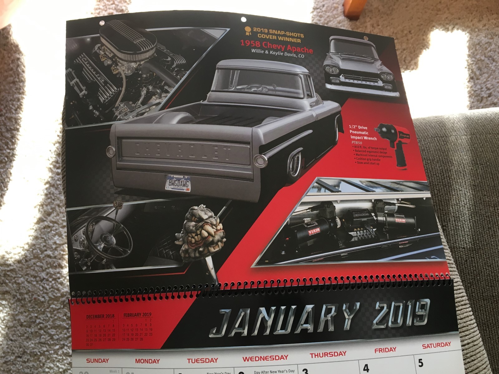 Wow! Snap-Shots Customer Vehicles  - 2019 WALL CALENDAR - BRAND NEW -